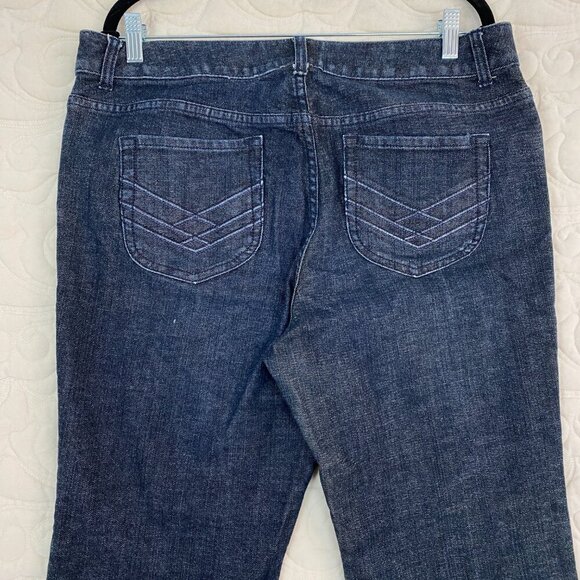 Chico's Platnum Jeans Ultimate Fit Boot Leg Blue Jeans Size 2.5 Reg - Picture 4 of 11